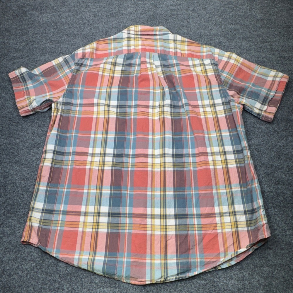 Vintage Polo Jeans Company Shirt Mens XL Red Plaid Short Sleeve Button Down 90s - Picture 6 of 9
